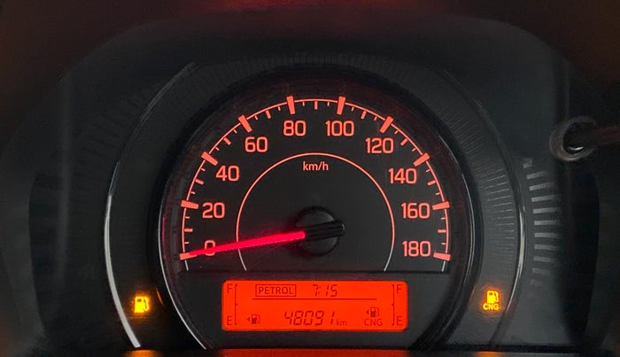 2019 Maruti New Wagon-R LXI CNG 1.0 L, CNG, Manual, 48,406 km, Odometer Image