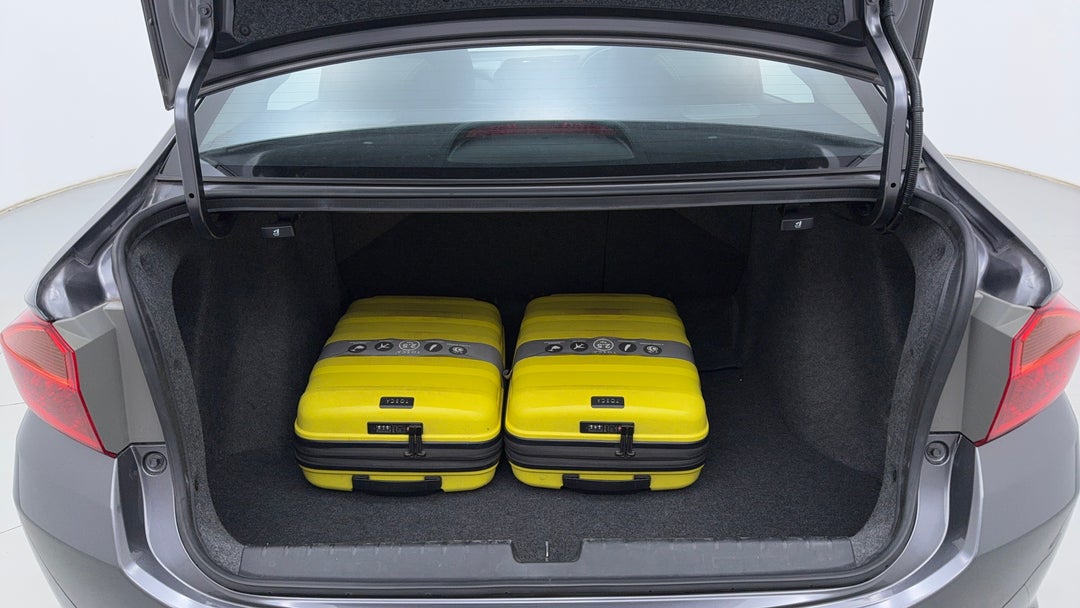 Boot Inside View with Luggage