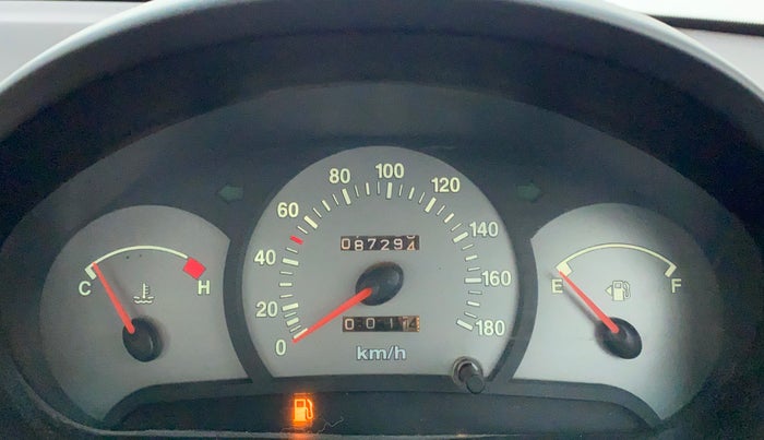 2010 Hyundai Santro Xing GLS, Petrol, Manual, 87,357 km, Odometer Image