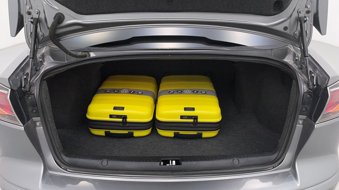 Boot Inside View with Luggage