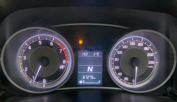 2017 Maruti Dzire ZXI PLUS AMT, Petrol, Automatic, 67,275 km, Odometer Image