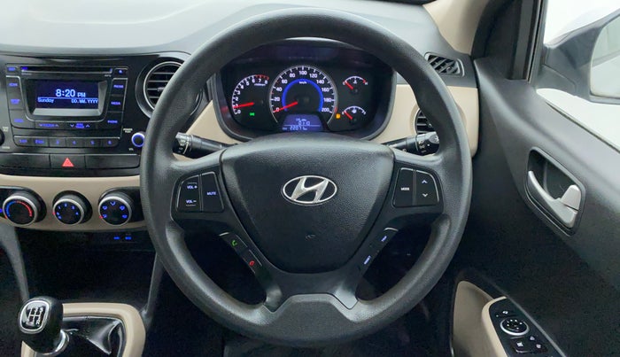 2015 Hyundai Grand i10 SPORTZ 1.2 KAPPA VTVT, Petrol, Manual, 22,138 km, Steering Wheel Close Up