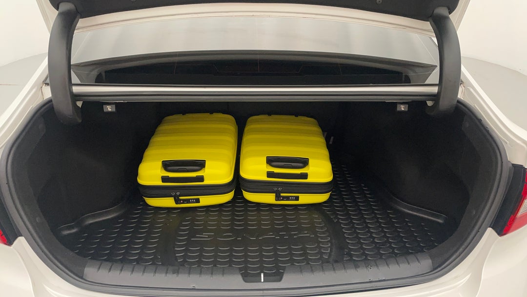 Boot Inside View with Luggage