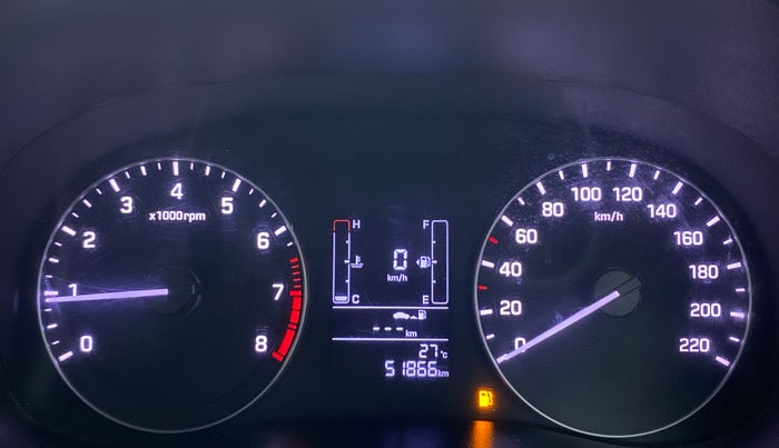 2019 Hyundai Creta 1.6 SX VTVT, Petrol, Manual, 51,938 km, Odometer Image