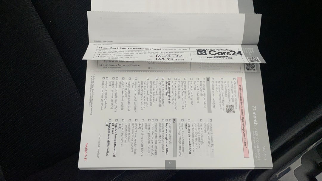 2021 Toyota Hilux Sr Hi-rider, Automatic, 105754 km, Service History