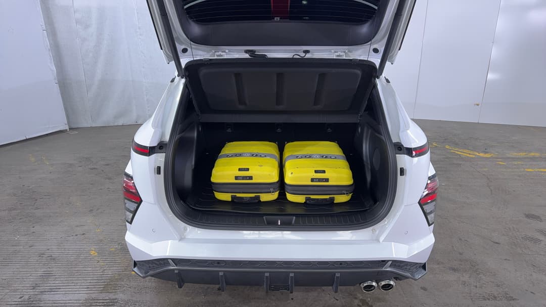 2023 Hyundai Kona Premium N Line, Automatic, 25968 km, Boot Inside View with Luggage