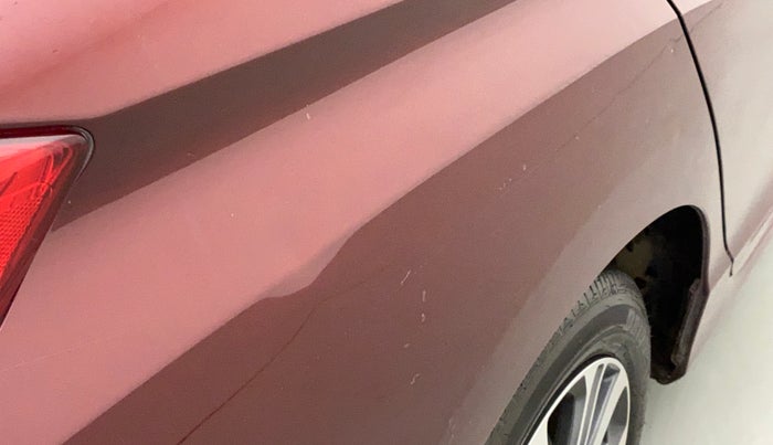 2018 Honda City 1.5L I-VTE V CVT, Petrol, Automatic, 63,253 km, Right quarter panel - Slightly dented