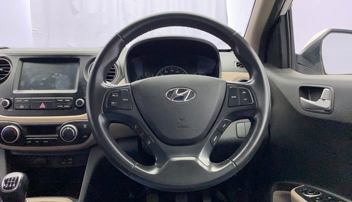 2017 Hyundai Grand i10 ASTA 1.2 KAPPA VTVT, Petrol, Manual, 90,718 km, Steering Wheel Close Up