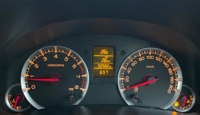 2016 Maruti Swift ZXI D, Petrol, Manual, 50,619 km, Odometer Image