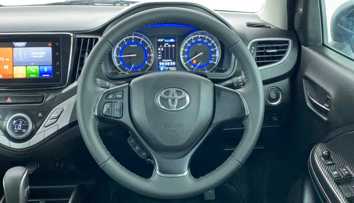 2021 Toyota Glanza V CVT, Petrol, Automatic, 3,858 km, Steering Wheel Close Up