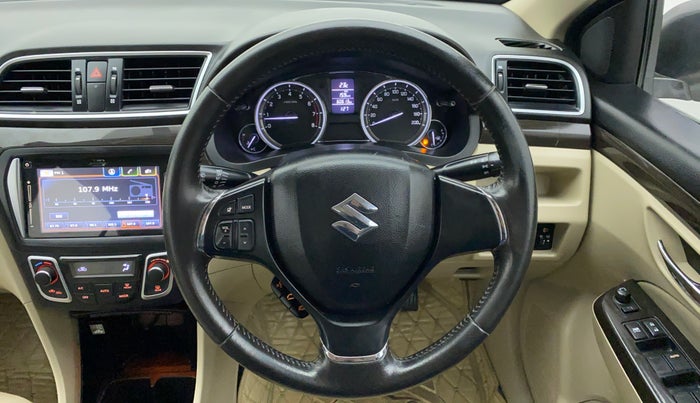 2015 Maruti Ciaz ZXI PLUS, Petrol, Manual, 60,661 km, Steering Wheel Close Up