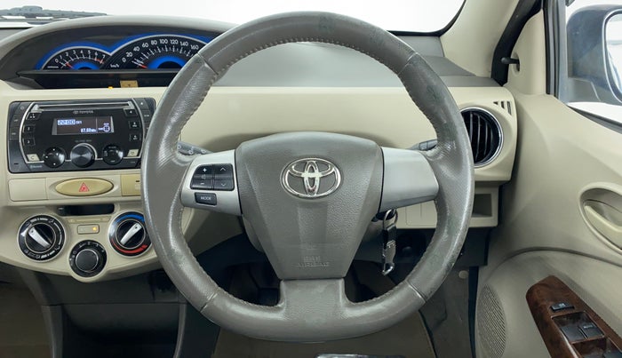 2013 Toyota Etios V SP, Petrol, Manual, 36,336 km, Steering Wheel Close Up