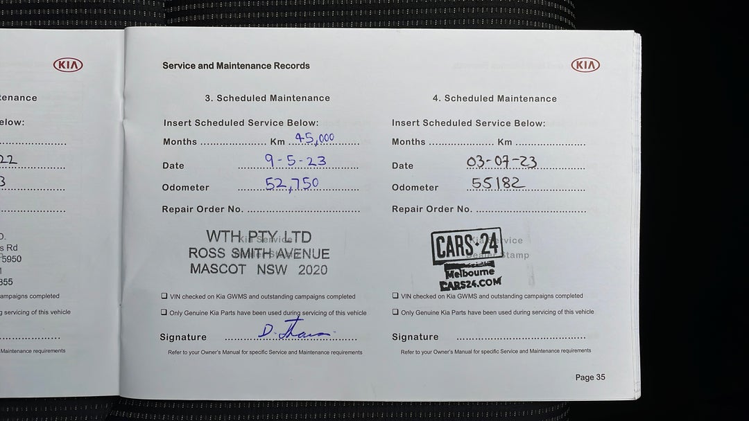 2020 Kia Cerato S, Automatic, 55183 km, Service History