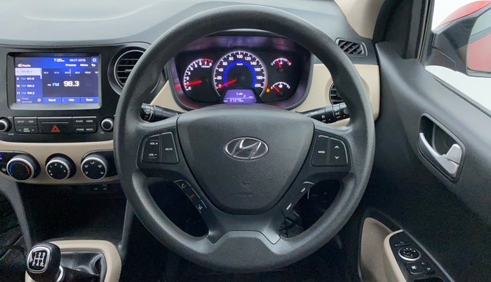 2018 Hyundai Grand i10 SPORTZ 1.2 KAPPA VTVT, Petrol, Manual, 27,339 km, Steering Wheel Close Up