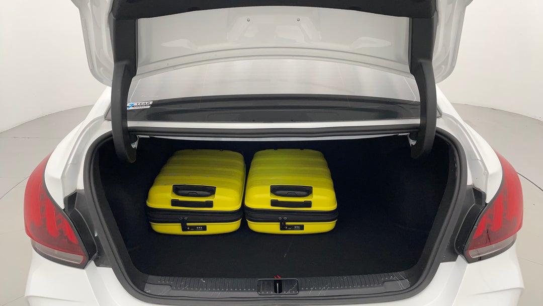 Boot Inside View with Luggage