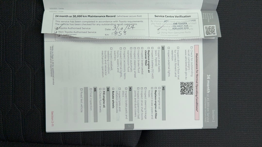 2022 Toyota Corolla Ascent Sport Hybrid, Automatic, 25898 km, Service History