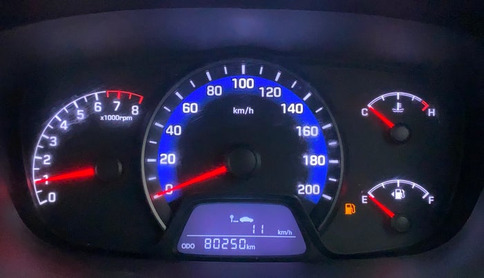 2014 Hyundai Xcent S (O) 1.2, Petrol, Manual, 80,250 km, Odometer Image