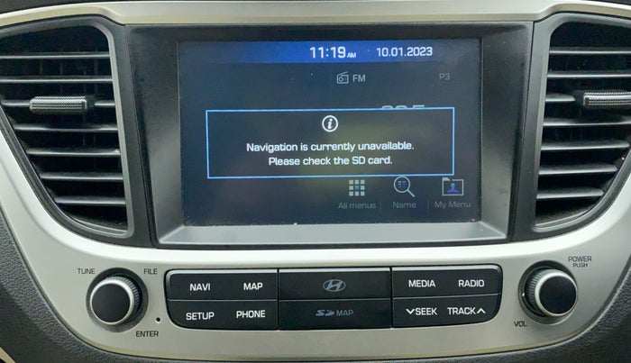 2019 Hyundai Verna 1.6 CRDI SX, Diesel, Manual, 39,796 km, Infotainment system - GPS Card not working/missing