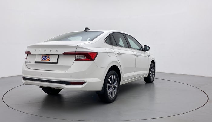 2022 Skoda SLAVIA STYLE 1.0 TSI AT, Petrol, Automatic, 4,479 km, Right Back Diagonal