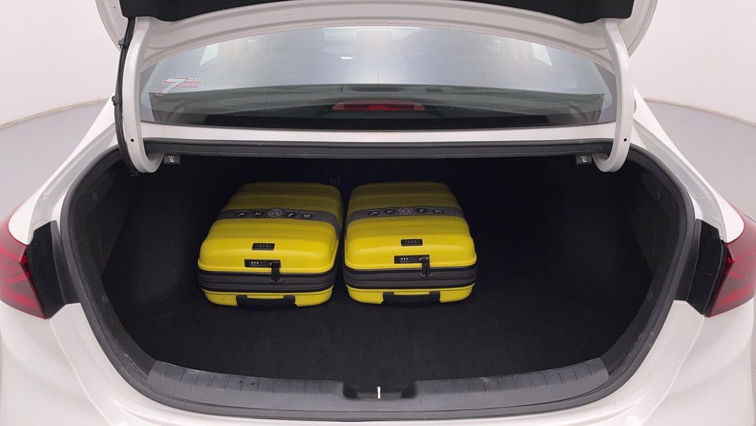 Boot Inside View with Luggage