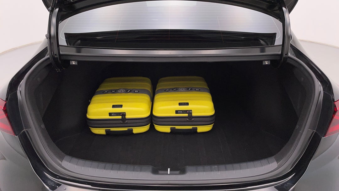 Boot Inside View with Luggage