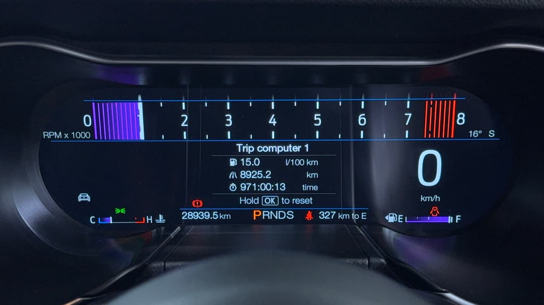 2022 Ford Mustang Gt 5.0 V8, Automatic, 28939 km, Odometer View
