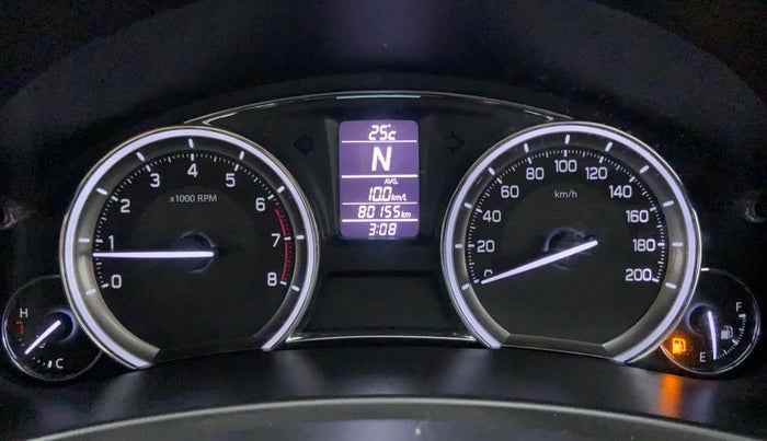 2015 Maruti Ciaz ZXI AT, Petrol, Automatic, 80,532 km, Odometer Image