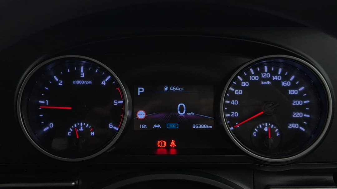 2022 Kia Carnival S, Automatic, 86388 km, Odometer View