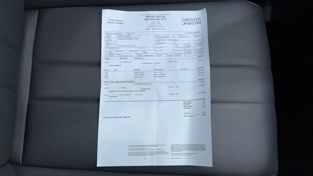 2025 Jaecoo J7 Core, Automatic, 15812 km, Service History